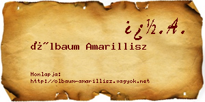 Ölbaum Amarillisz névjegykártya